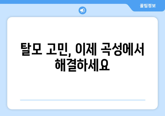 전라남도 곡성군 곡성읍 모발이식| 믿을 수 있는 병원 찾기 | 곡성 모발이식, 탈모 치료, 모발 이식