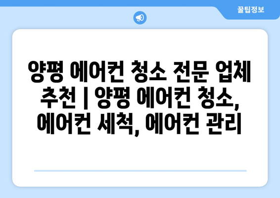 양평읍 에어컨 청소 전문 업체 추천 | 양평 에어컨 청소, 에어컨 세척, 에어컨 관리