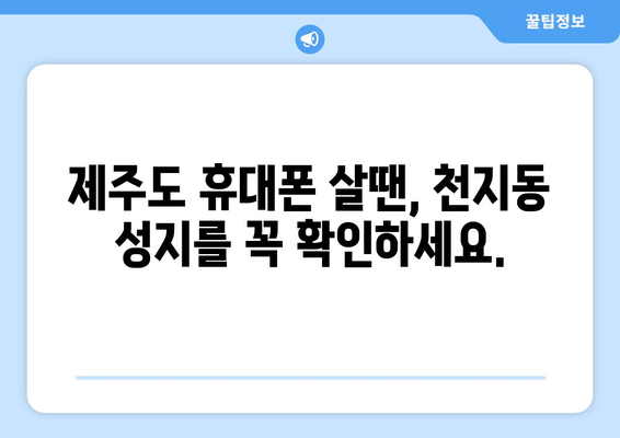 제주도 서귀포시 천지동 휴대폰 성지 좌표| 최신 정보와 할인 꿀팁 | 휴대폰, 성지, 좌표, 가격 비교, 할인