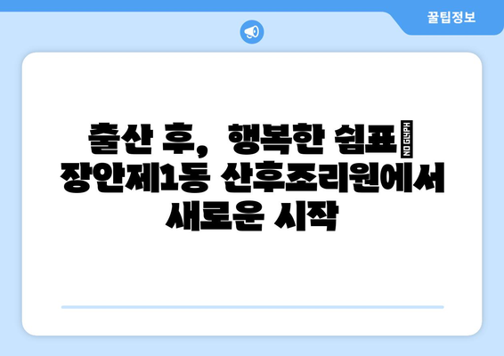 서울 동대문구 장안제1동 산후조리원 추천| 엄마와 아기의 행복한 회복을 위한 선택 | 산후조리, 출산, 조리원, 동대문구, 장안제1동