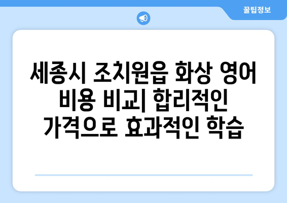 세종시 조치원읍 화상 영어| 비용, 추천 학원, 수업료 비교 | 화상영어, 영어 학원, 세종시