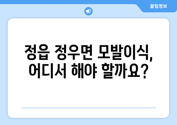 전라북도 정읍시 정우면 모발이식 |  믿을 수 있는 병원 찾기 | 모발이식, 정읍, 정우면, 비용, 후기, 추천